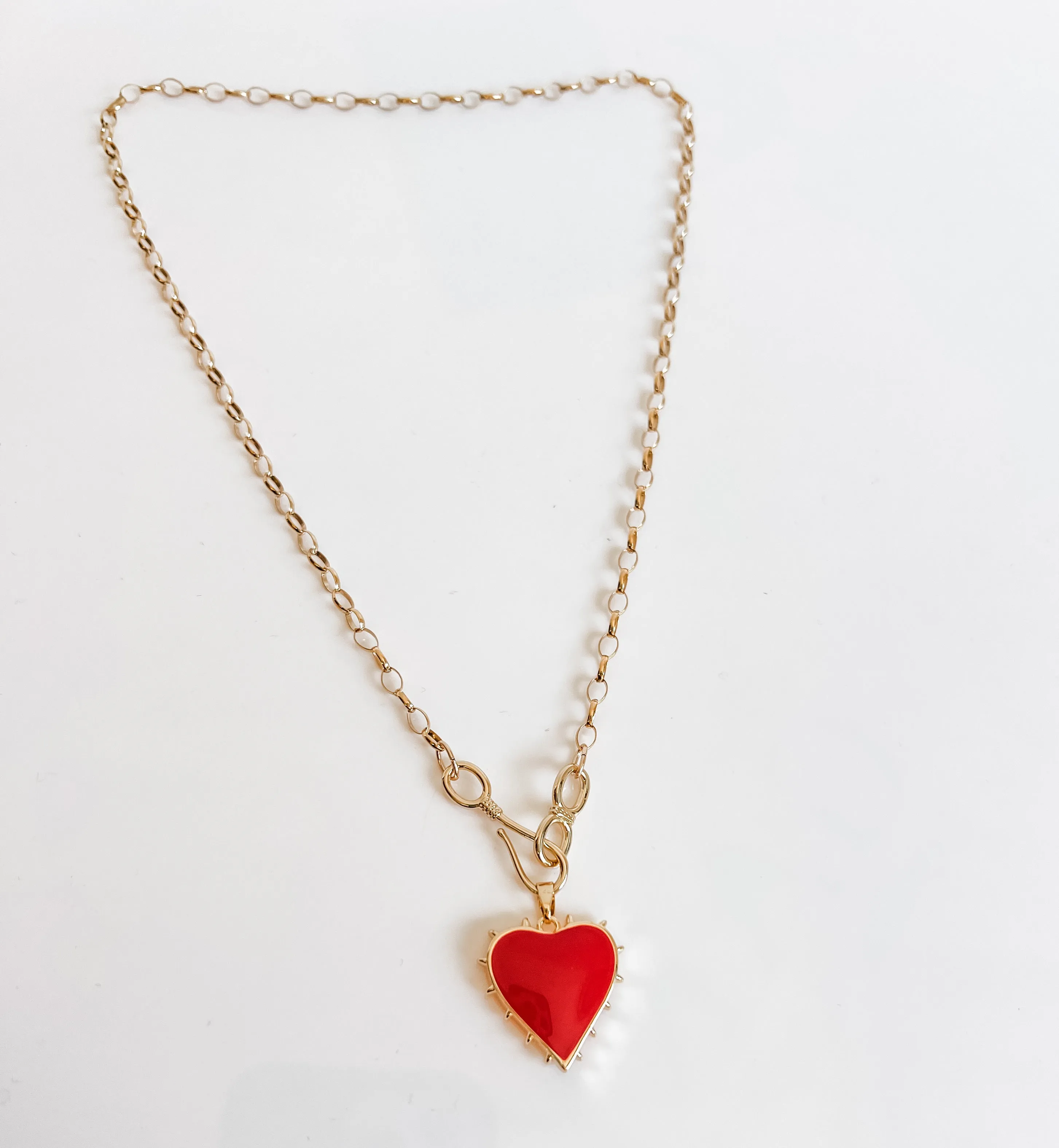 NORA RED HEART CHAIN