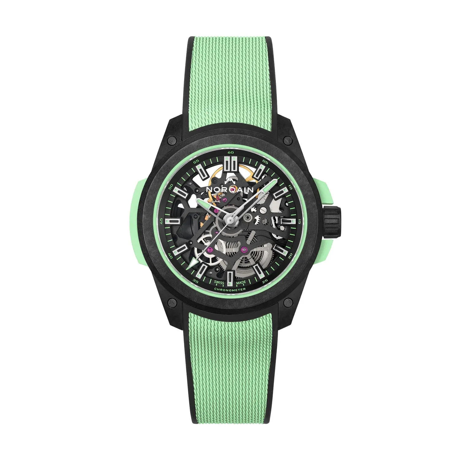 NORQAIN Independence Wild One Skeleton Mint Limited Edition Automatic – NNQ3001QBMT1LAS-B001-3W2MTBR.18BQ