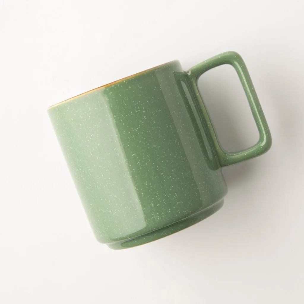 Omada Flat Stackable Mug 400ml  Green OM-0000040