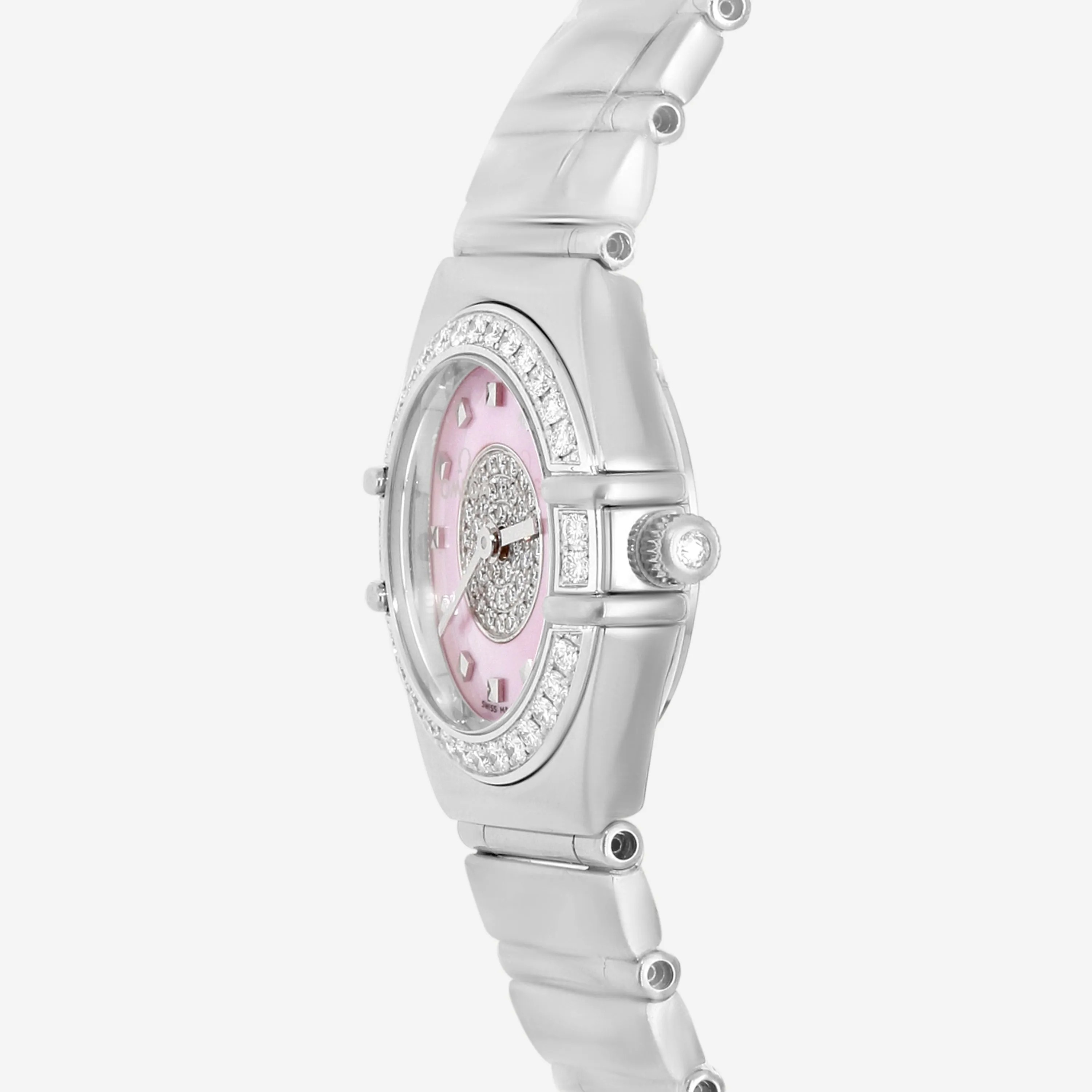 Omega Constellation Specialities 18K White Gold Diamond Quartz Ladies Watch 1960.11.53