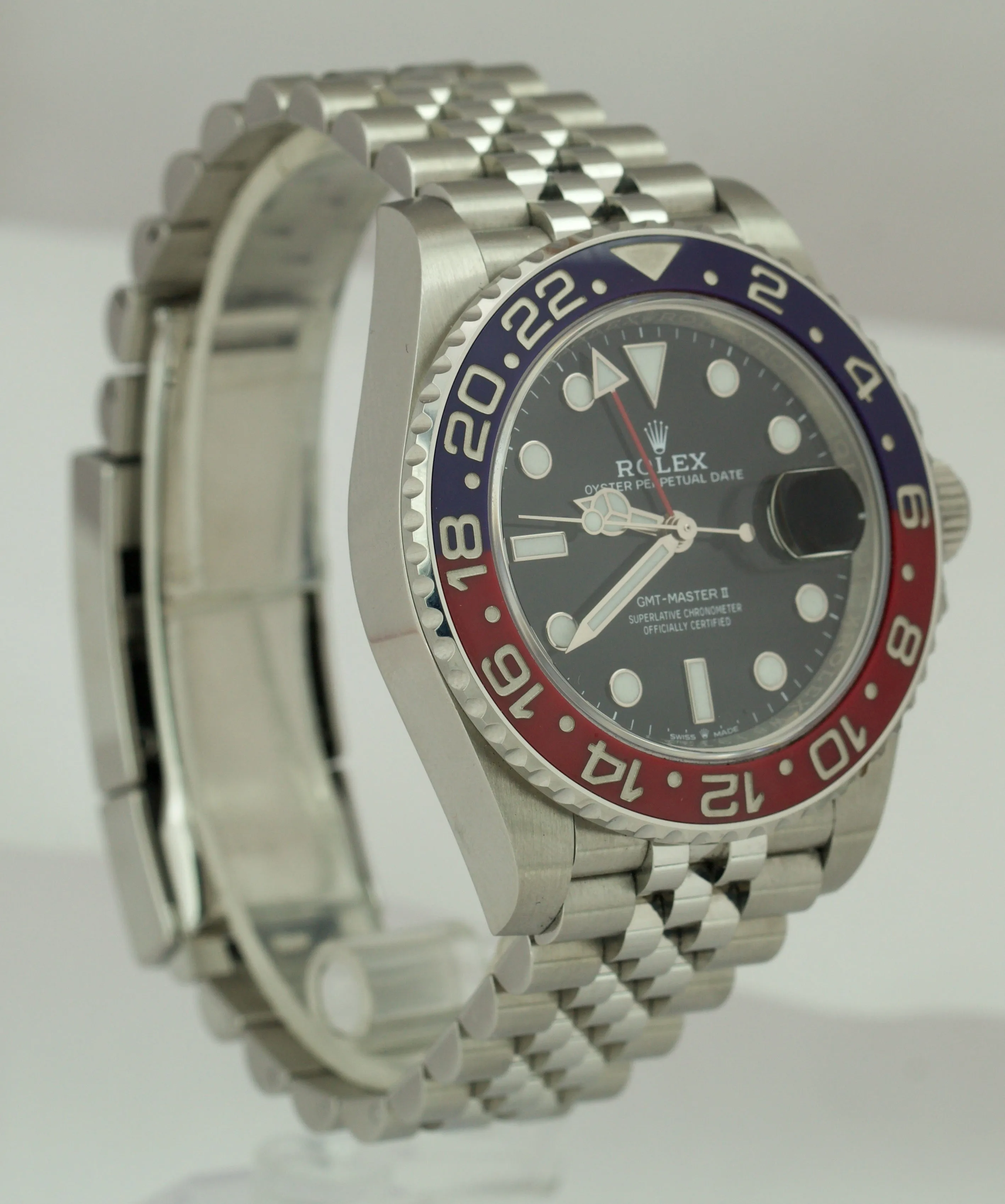 OPEN CARD Rolex GMT-Master II PEPSI Red / Blue Ceramic 40mm 126710 BLRO Watch