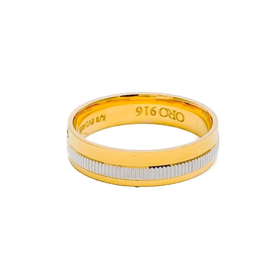 Opulent Glowing 22k Gold CZ Band