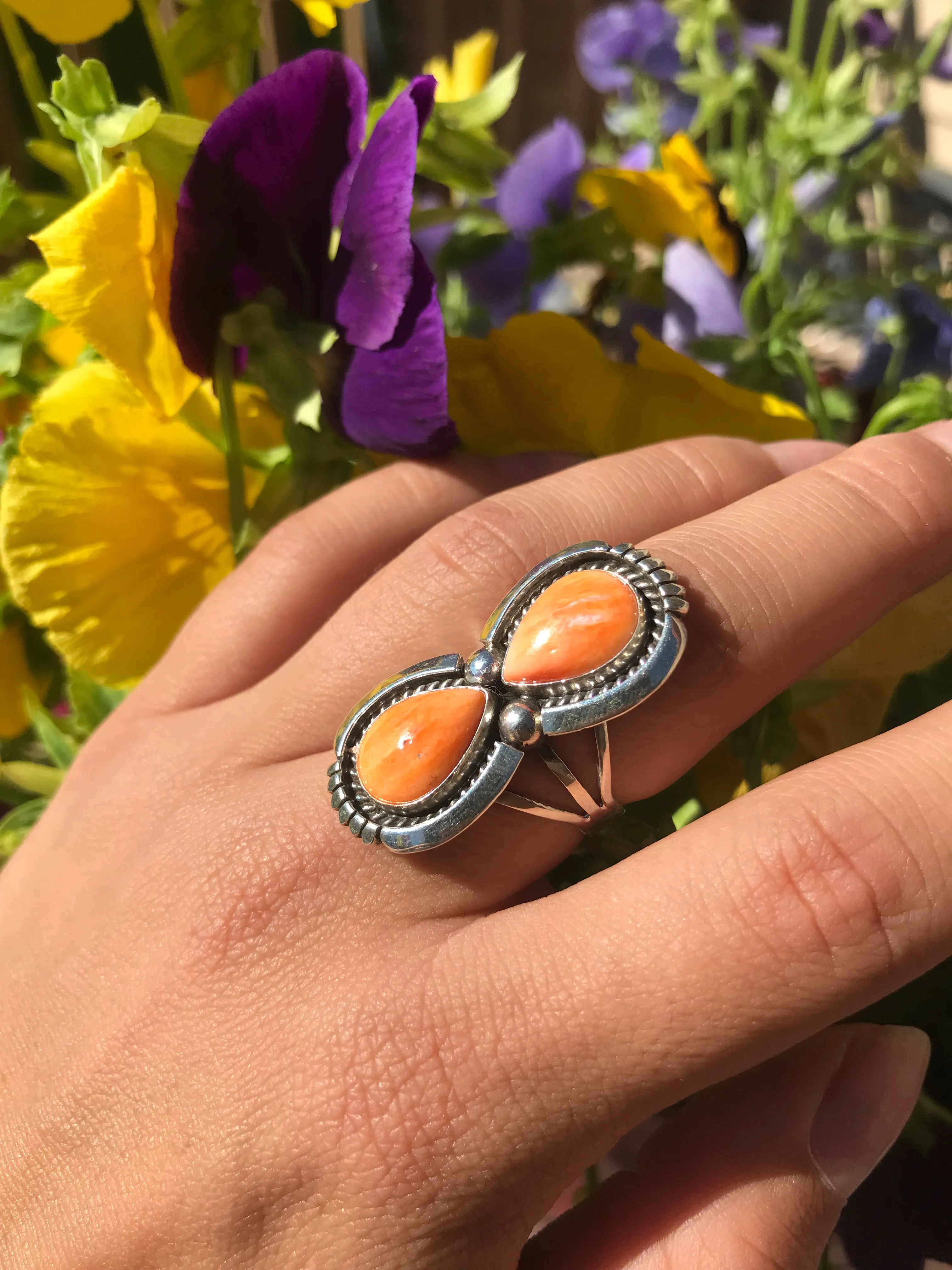Orange Spiny Oyster Ring