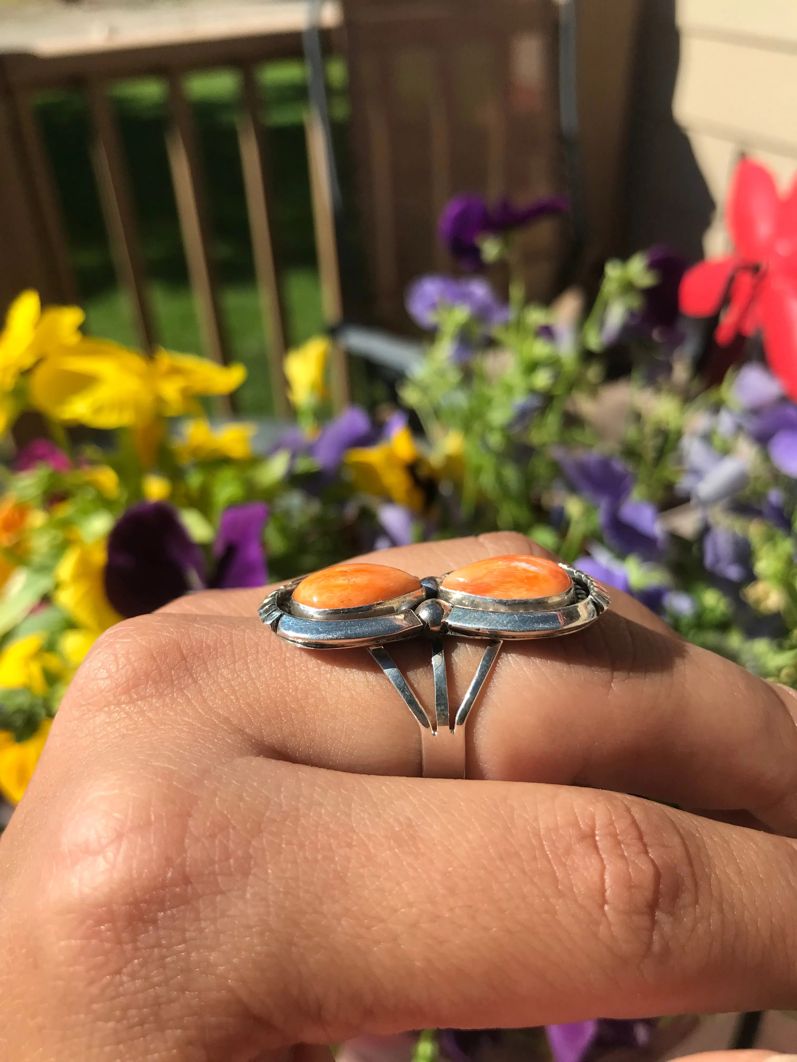 Orange Spiny Oyster Ring