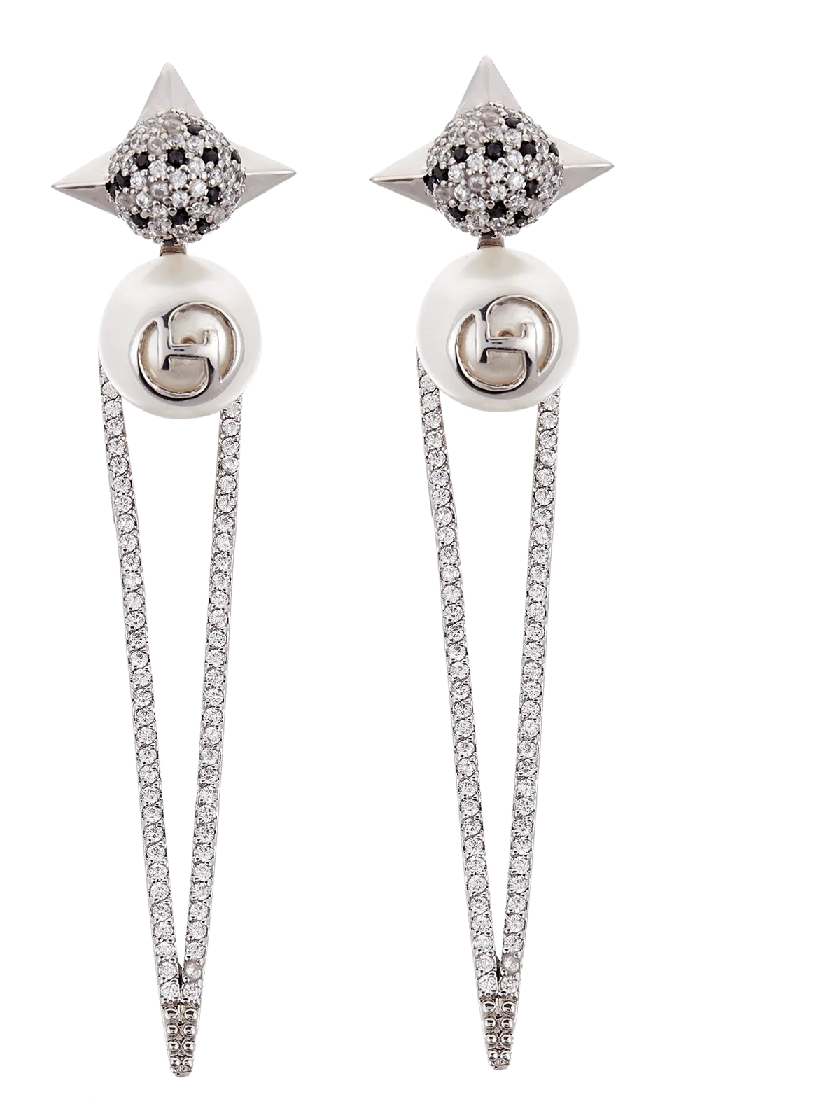 Outhouse   I    OH Celeste MiMo Nova Earrings Silver New OHAW19EA081