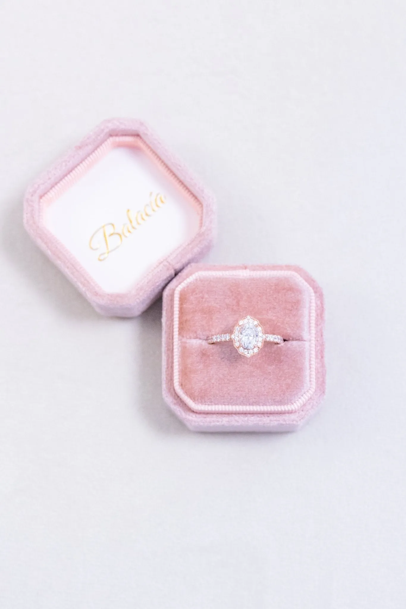 Oval Moissanite Engagement Ring Floral Halo