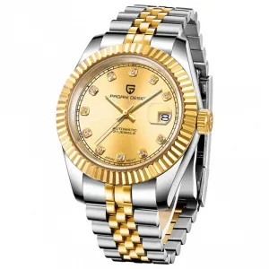Pagani Design Two tone Stainless Steel Gold Dial Automatic Watch for Gents - PD1645