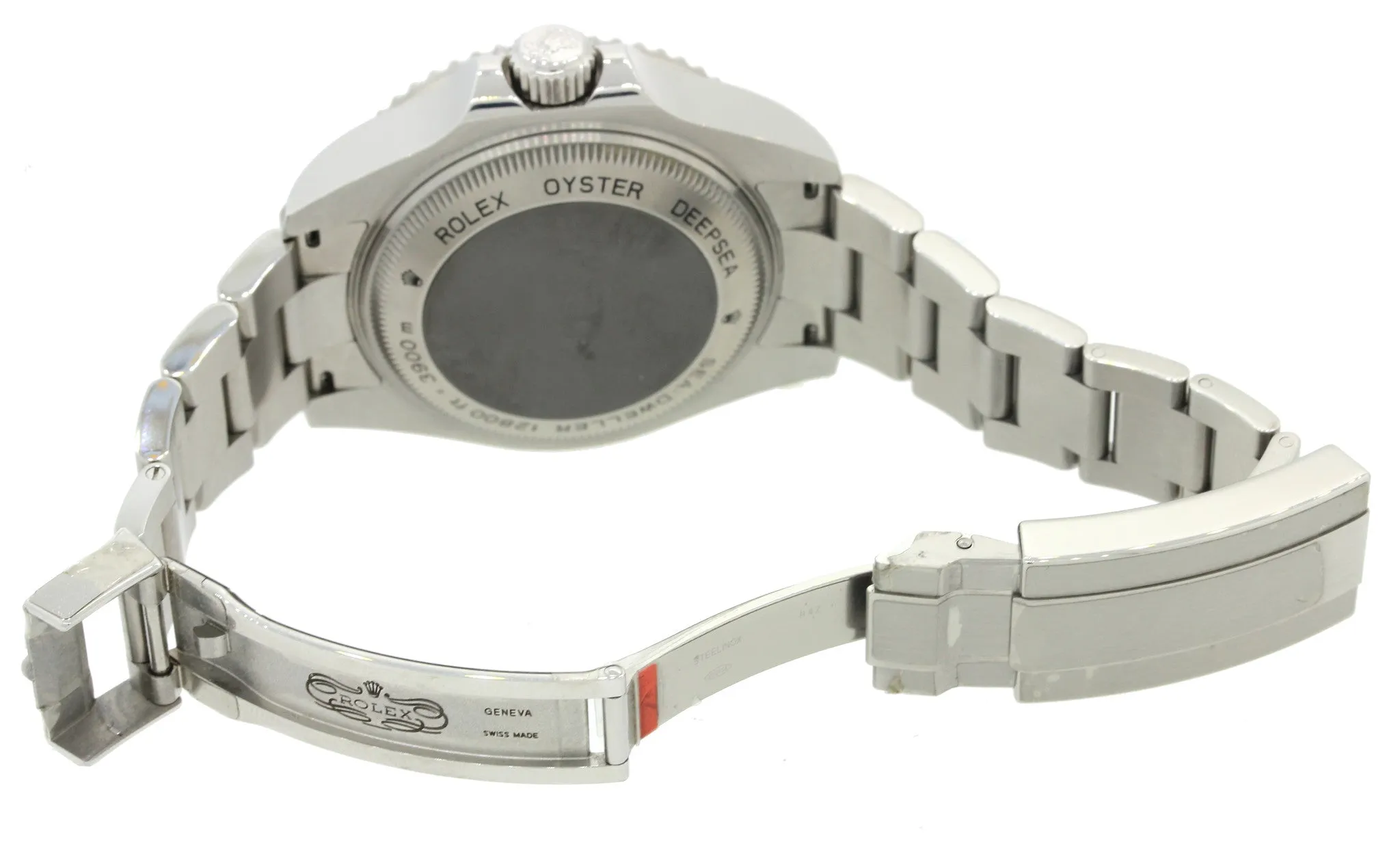 PAPERS 2015 Rolex Sea-Dweller Deepsea 116660 Steel 44mm Black Ceramic Dive Watch