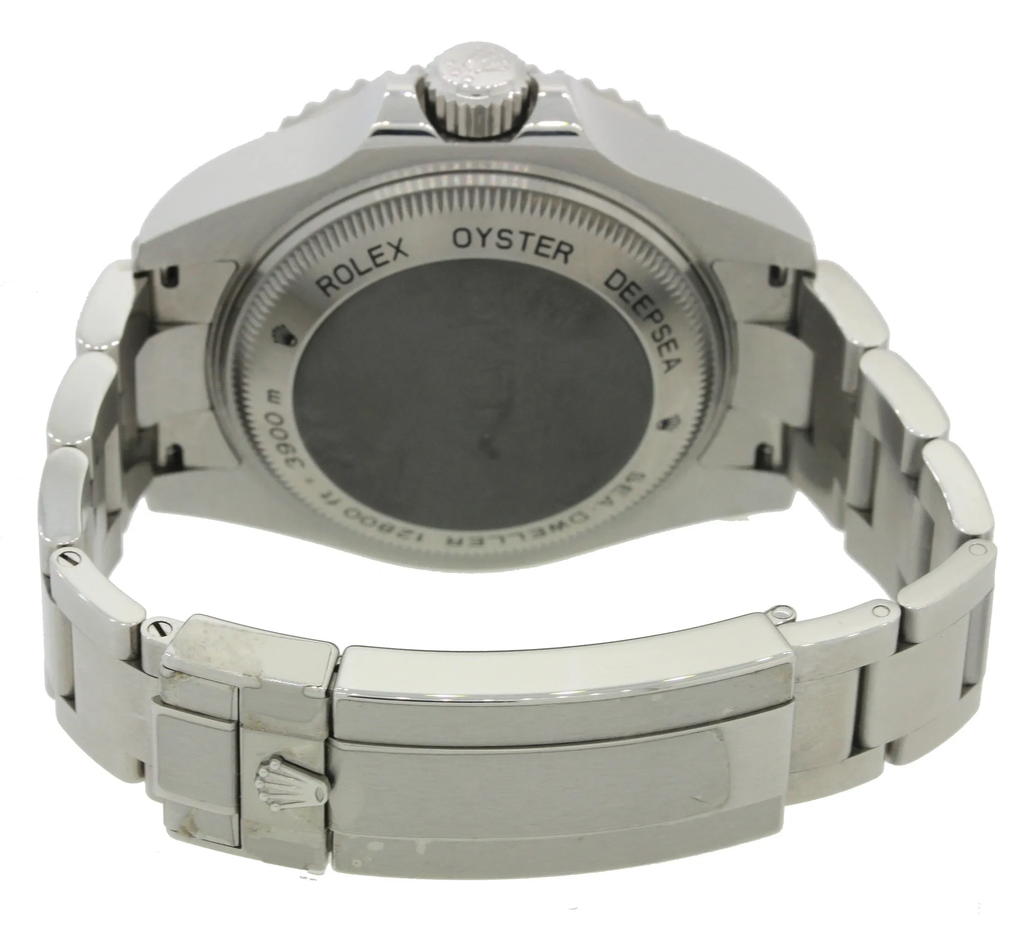 PAPERS 2015 Rolex Sea-Dweller Deepsea 116660 Steel 44mm Black Ceramic Dive Watch
