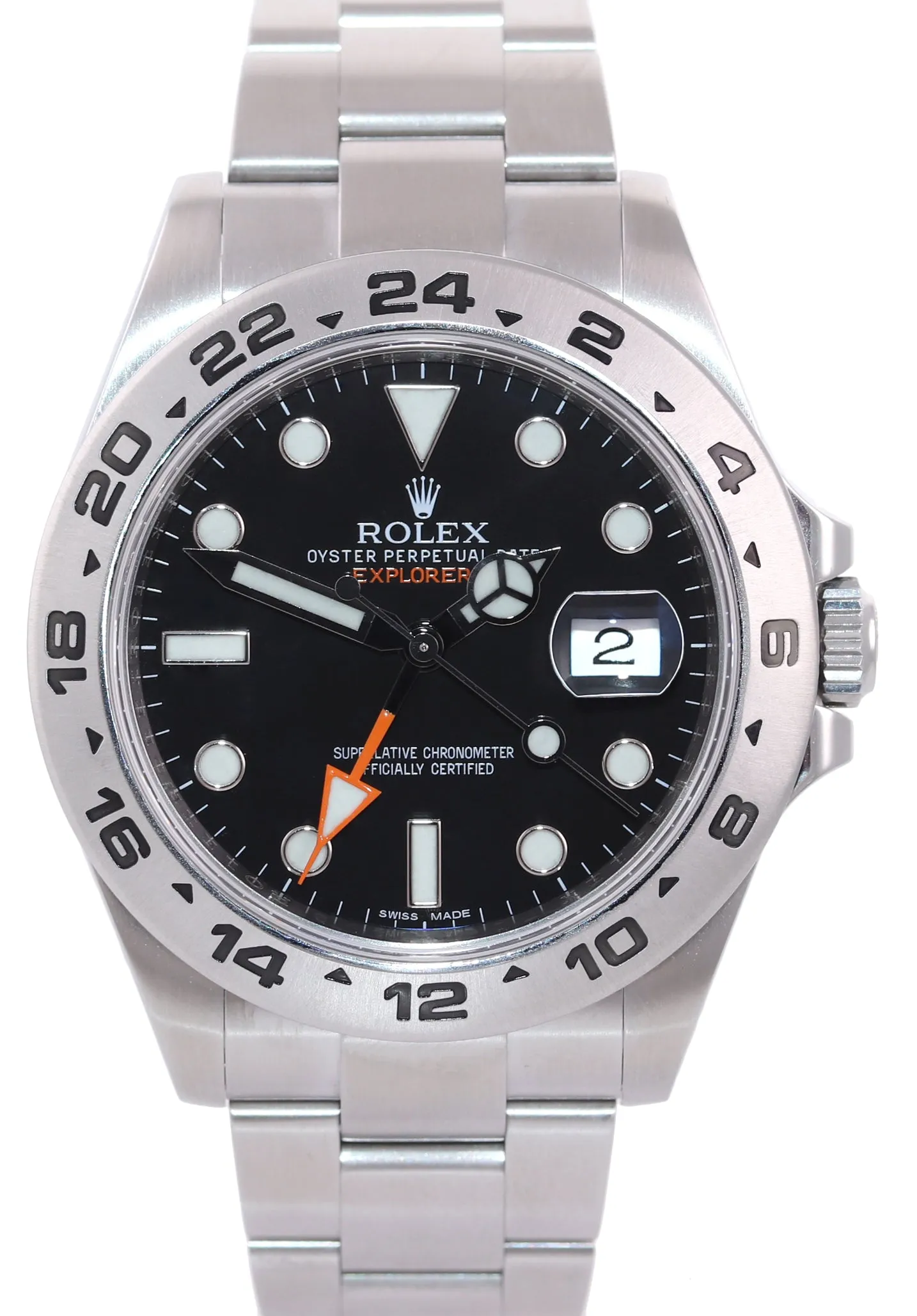 PAPERS Rolex Explorer II 42mm 216570 Black Dial Steel GMT Date Watch Box