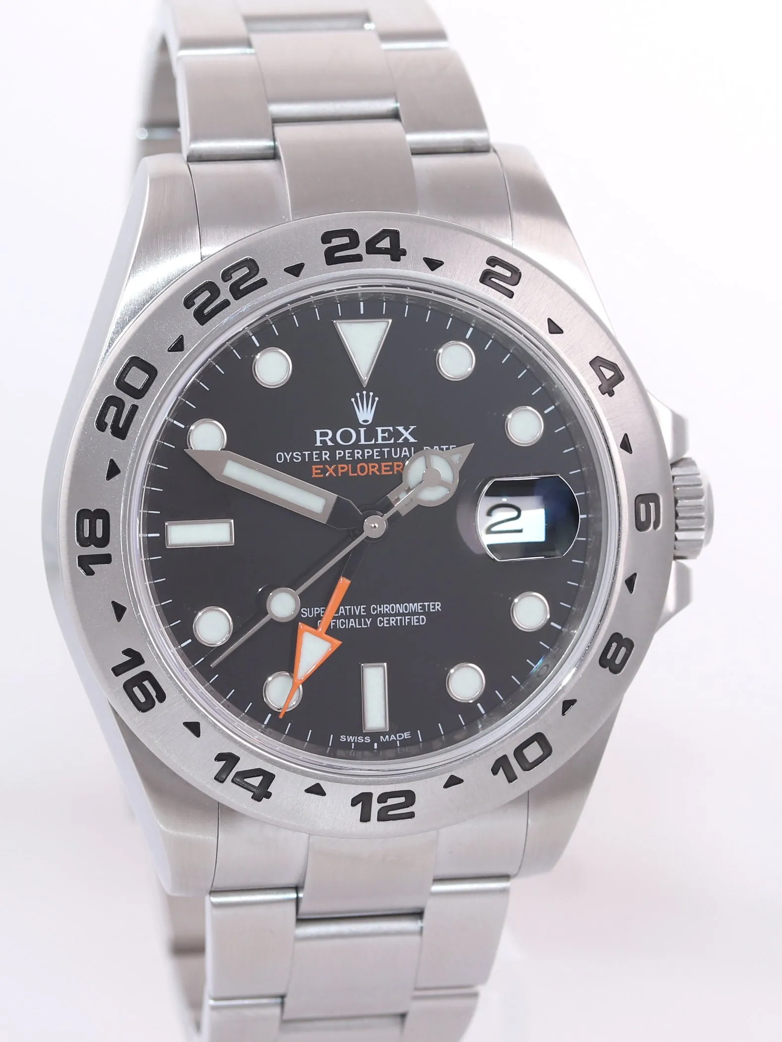 PAPERS Rolex Explorer II 42mm 216570 Black Dial Steel GMT Date Watch Box