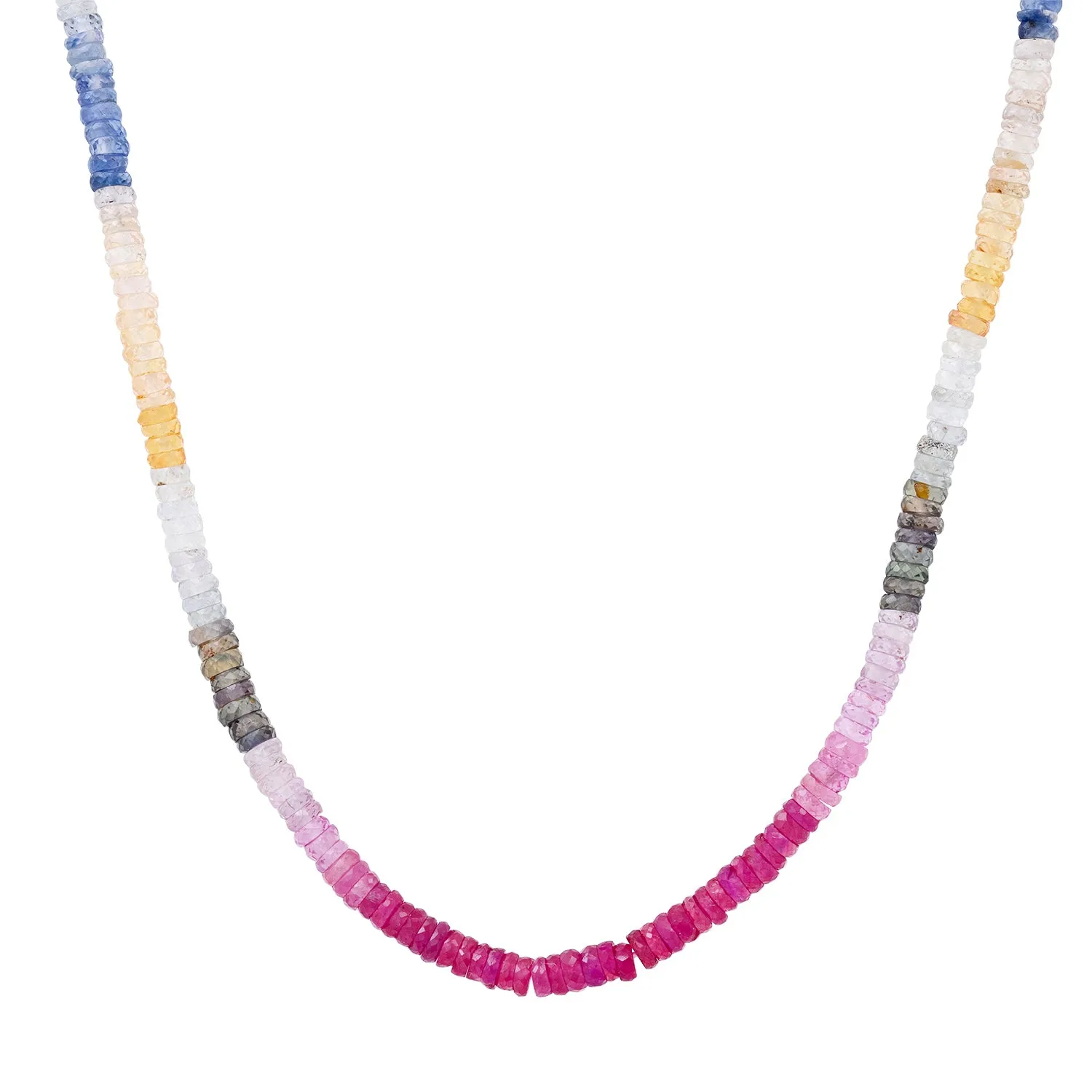Pastel or Bold Multicolor Semi Precious Beaded Necklace