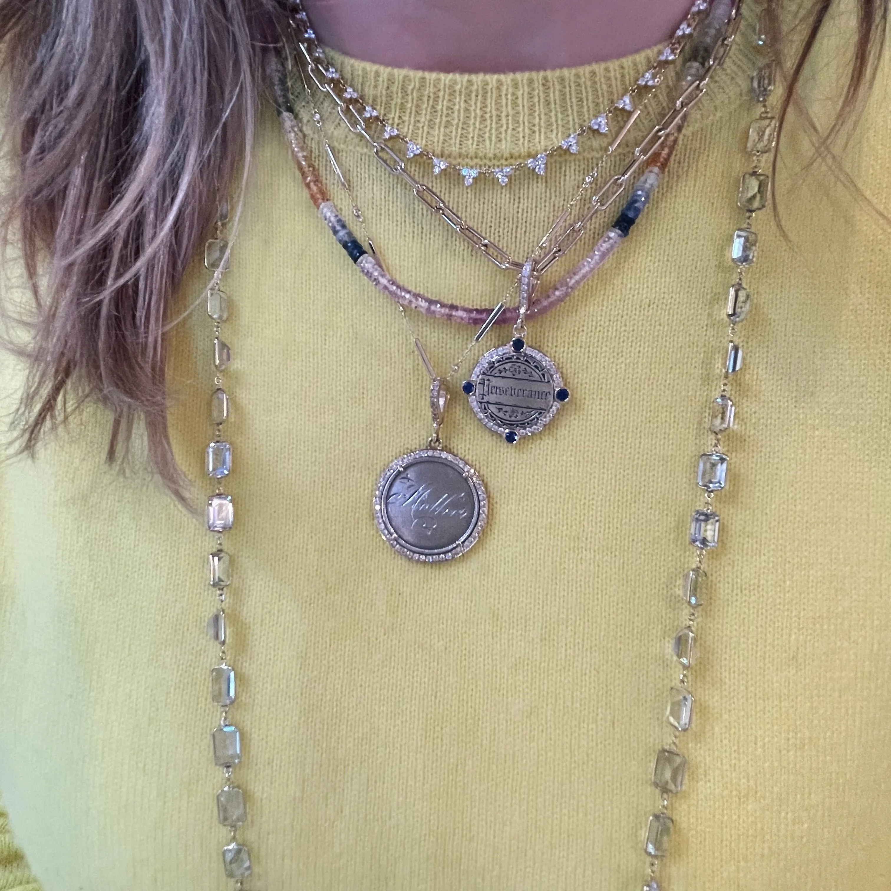 Pastel or Bold Multicolor Semi Precious Beaded Necklace