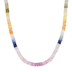 Pastel or Bold Multicolor Semi Precious Beaded Necklace