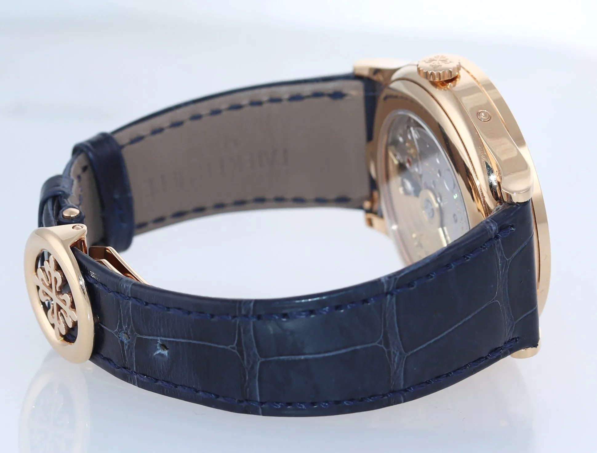 Patek Philippe 5396R Annual Calendar Rose Gold Blue Diamond 39MM LEATHER Watch