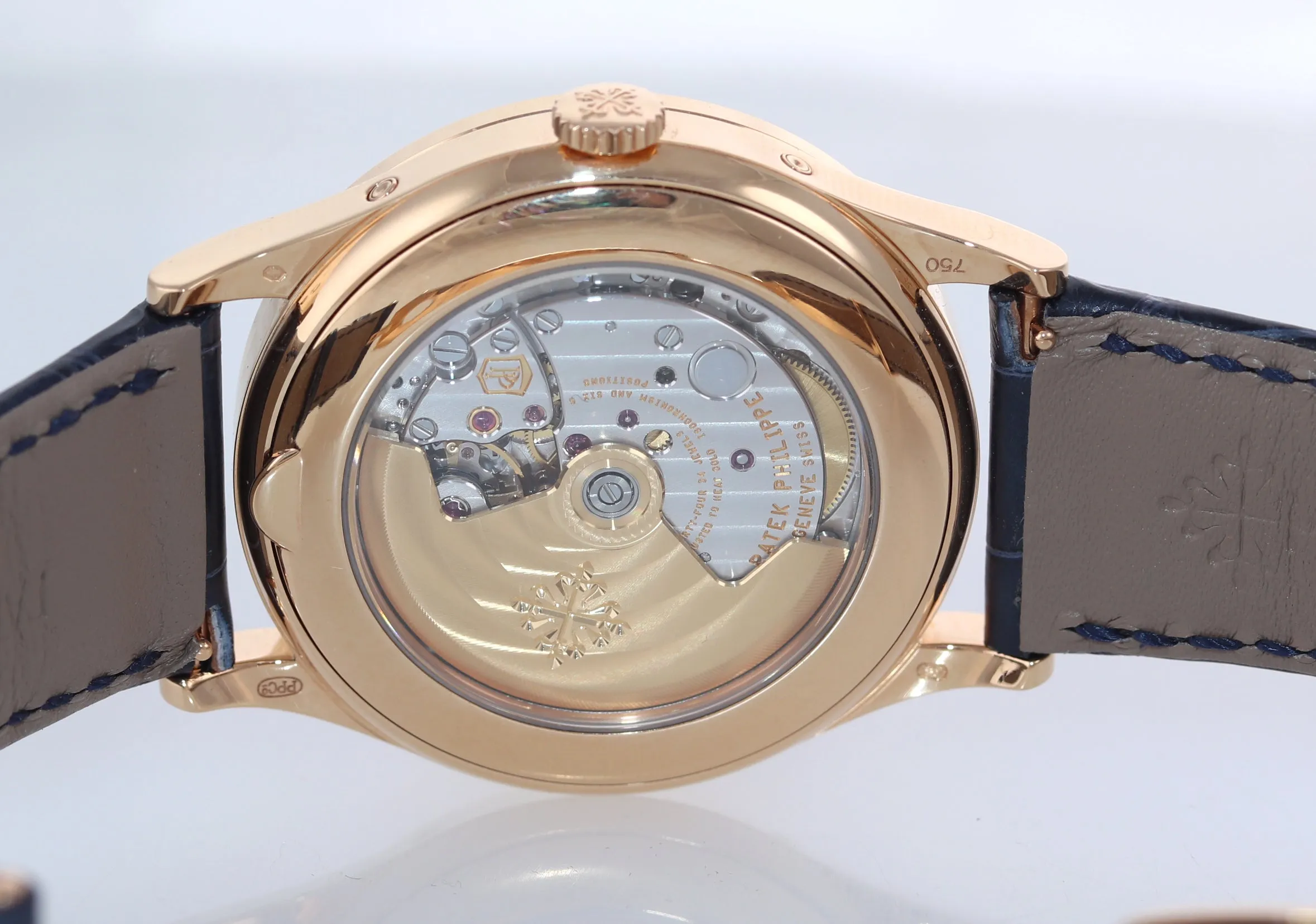 Patek Philippe 5396R Annual Calendar Rose Gold Blue Diamond 39MM LEATHER Watch