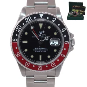 PATINA TRITIUM Rolex GMT-Master 2 Coke Steel 16710 Date Steel Black Watch Box