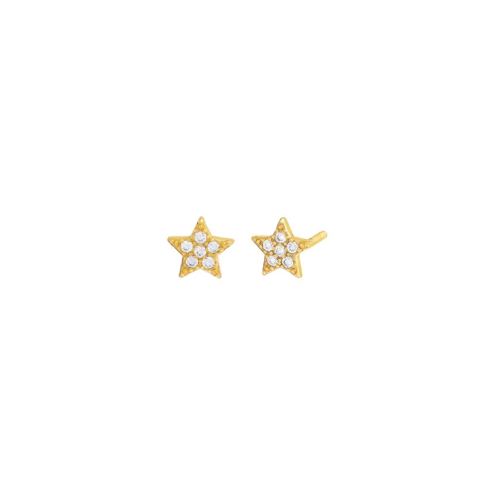 Pavé Star Stud Earring
