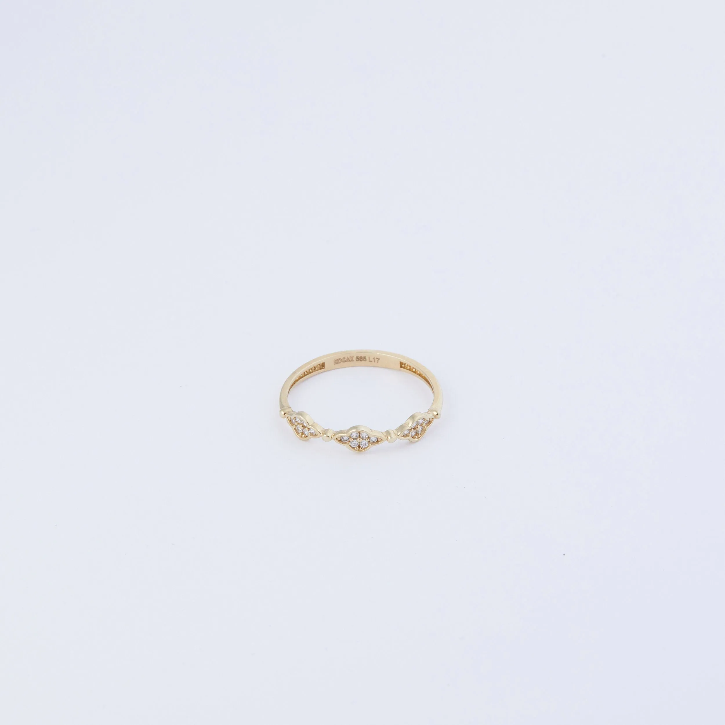 Pave Stacking Ring - 18K Gold Vermeil