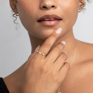 Pave Stacking Ring - 18K Gold Vermeil