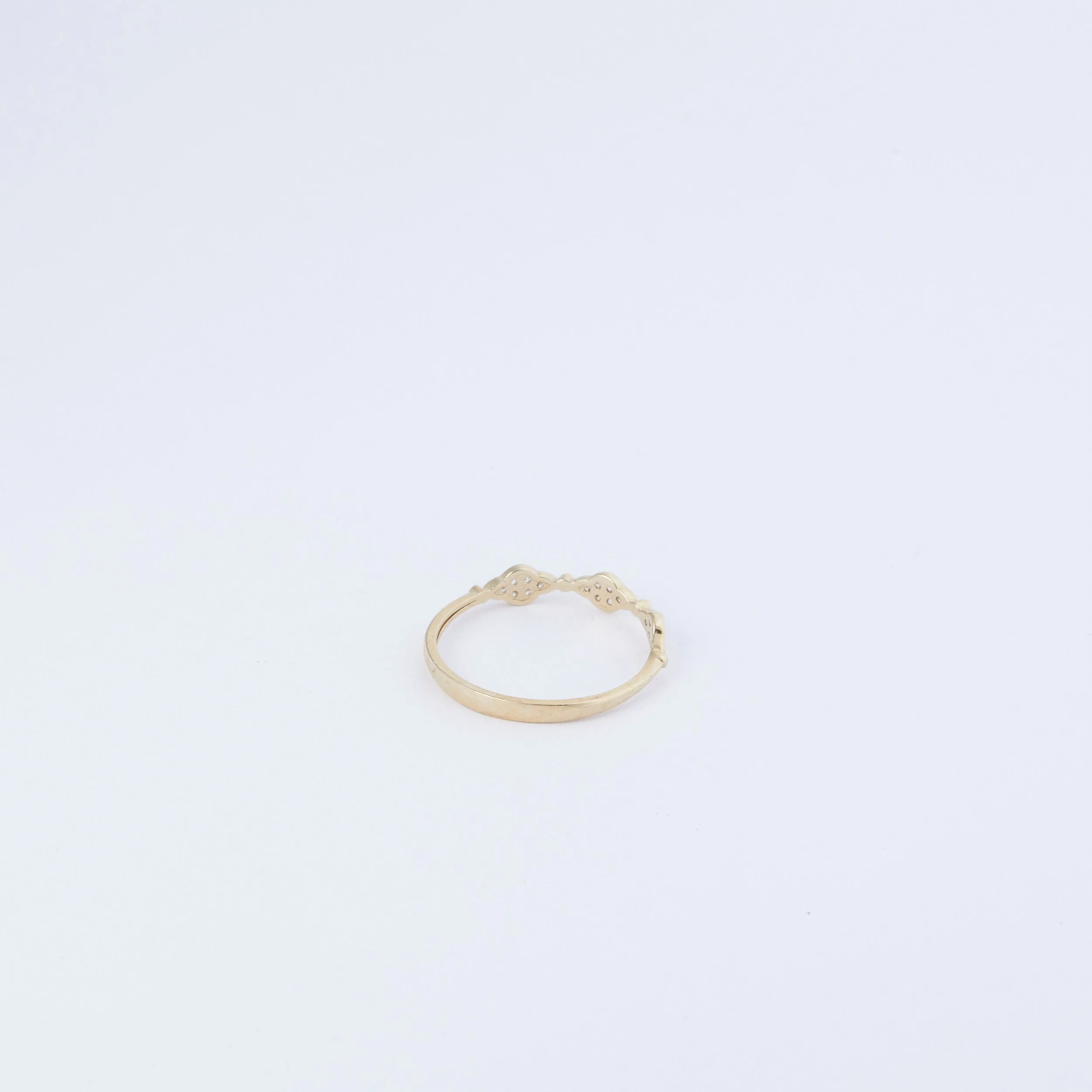 Pave Stacking Ring - 18K Gold Vermeil