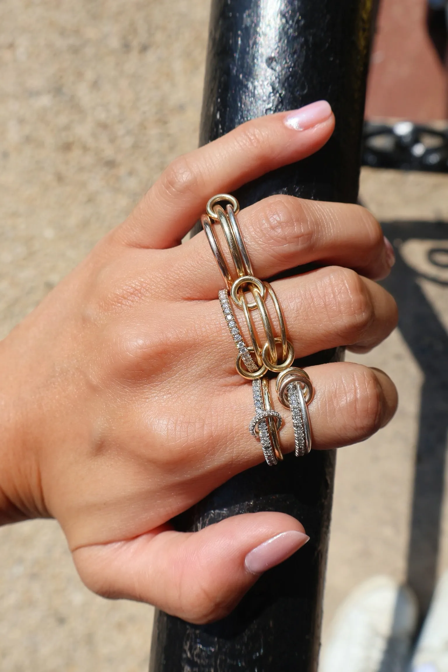 Pisces Pave YG Ring