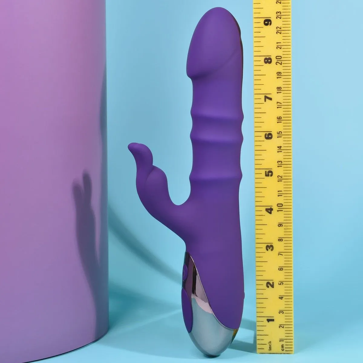 Playboy Hop To It Thrusting Rabbit Vibrator with Moving Rings