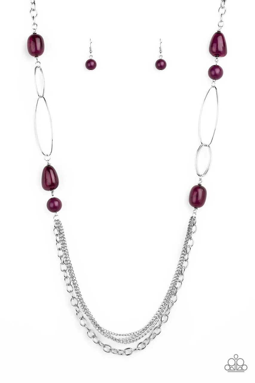 Pleasant Promenade Purple Paparazzi Necklace