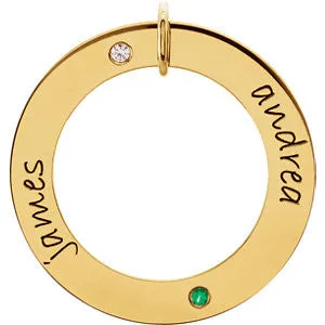Posh Mommy® POSH Loop Pendant- Sterling Silver or 14k Gold