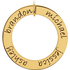 Posh Mommy® POSH Loop Pendant- Sterling Silver or 14k Gold
