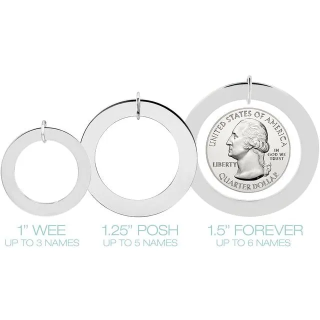 Posh Mommy® POSH Loop Pendant- Sterling Silver or 14k Gold