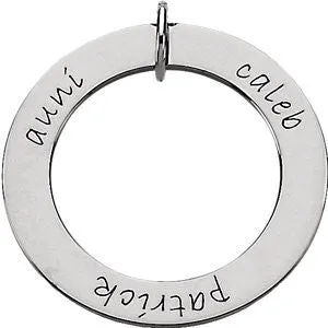 Posh Mommy® POSH Loop Pendant- Sterling Silver or 14k Gold
