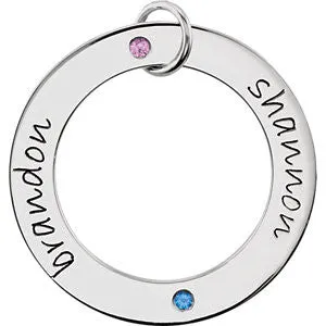 Posh Mommy® POSH Loop Pendant- Sterling Silver or 14k Gold