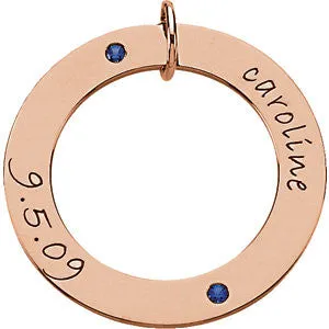 Posh Mommy® POSH Loop Pendant- Sterling Silver or 14k Gold