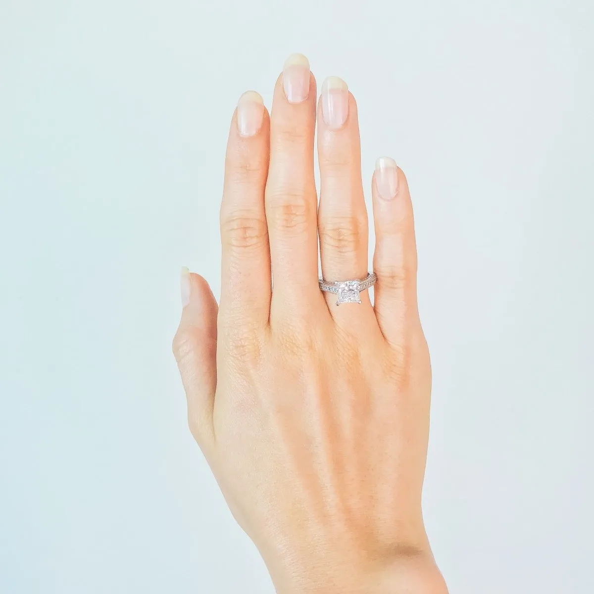 Princess Cut Simulated Diamond Ring