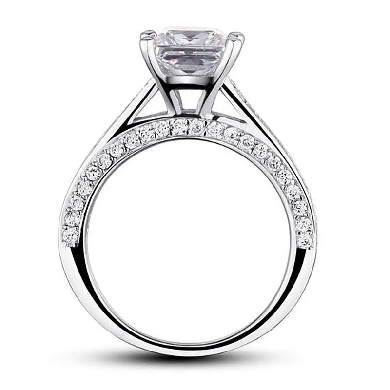 Princess Cut Simulated Diamond Ring