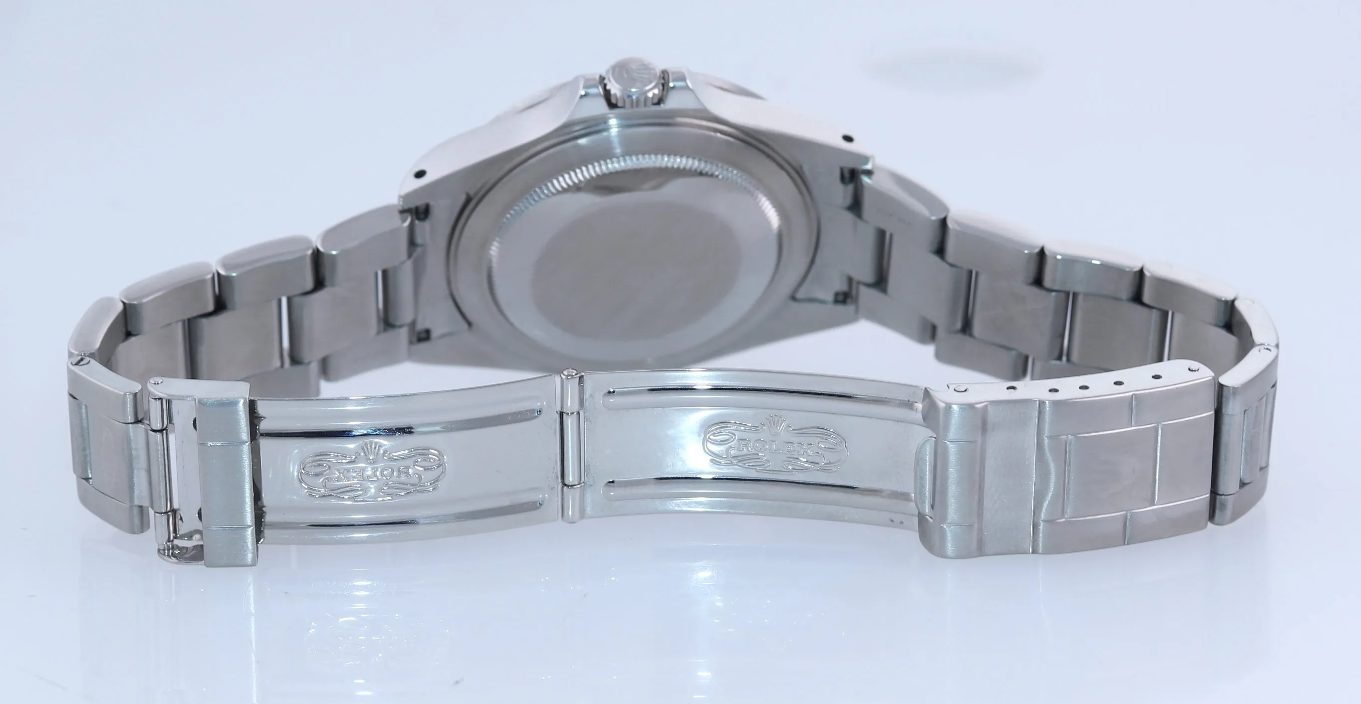 PUNCHED PAPERS 2001 Rolex Explorer II White 16570 Polar Date 40mm GMT Watch
