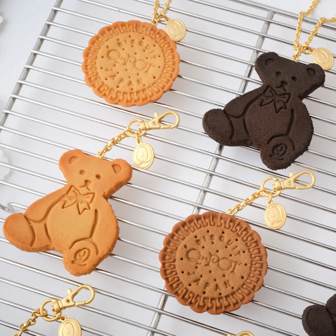 Q-pot. Original Freshly Baked Cookie Necklace (Plain)【Japan Jewelry】