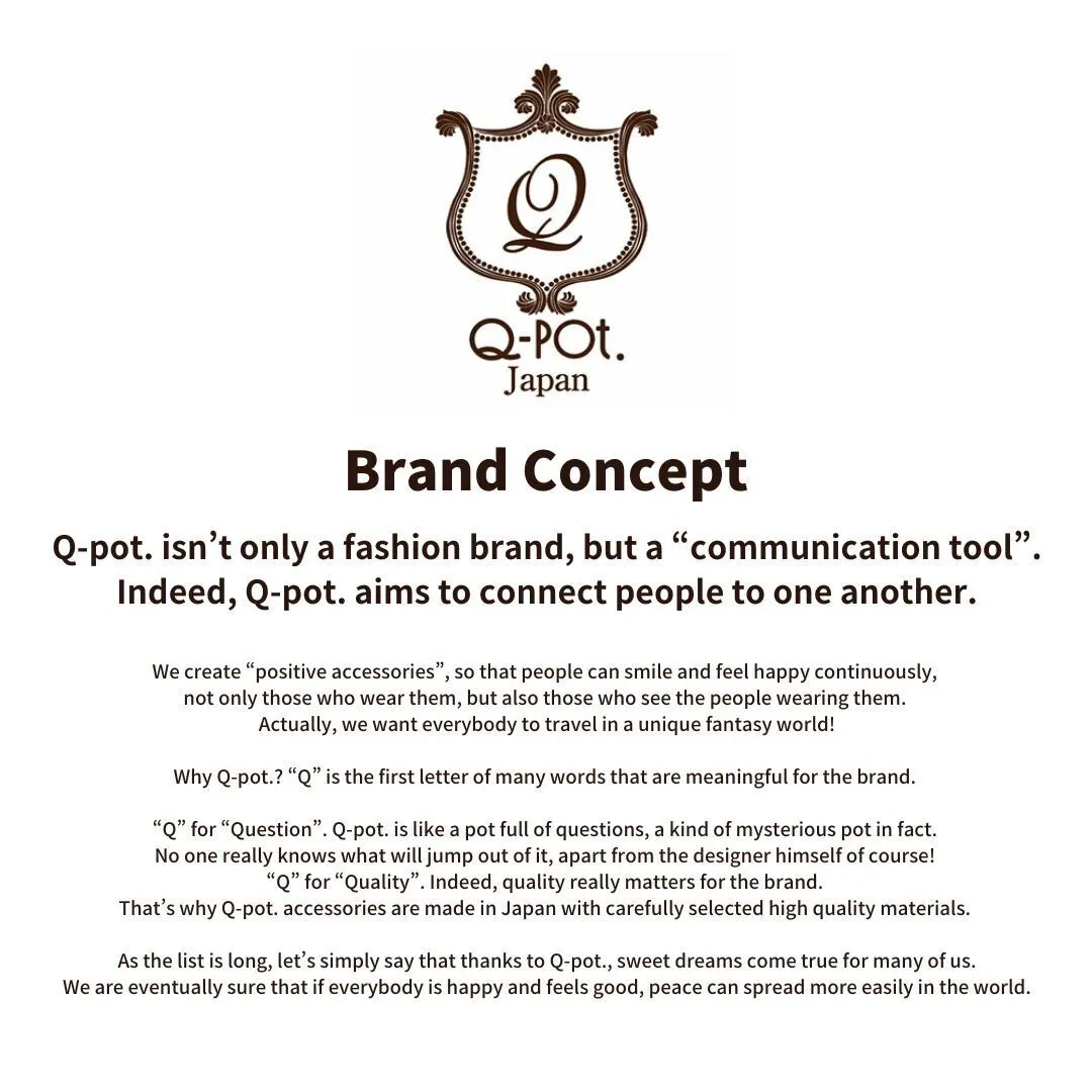 Q-pot. Original Freshly Baked Cookie Necklace (Plain)【Japan Jewelry】