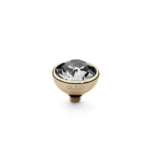 Qudo Bottone 10mm Gold Topper - Clear Crystal