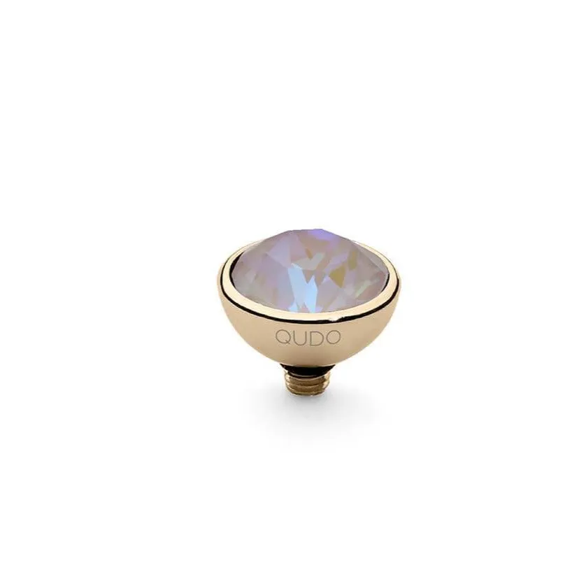 Qudo Bottone 10mm Gold Topper - Dusty Pink Delite