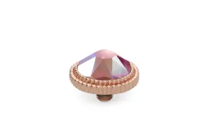 Qudo Fabero 10mm Rose Gold Topper - Light Rose AB
