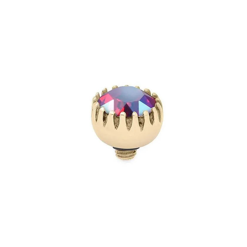 Qudo London 8mm Gold Topper - Light Siam Shimmer
