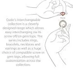 Qudo London 8mm Gold Topper - Light Siam Shimmer