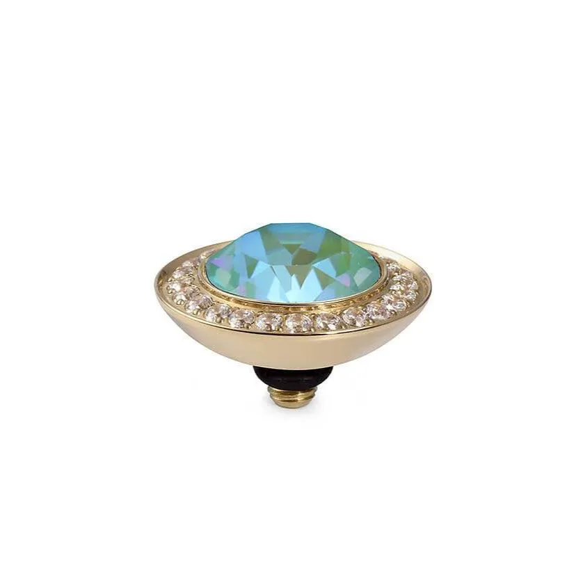 Qudo Tondo Deluxe 13mm Gold Topper - Silky Sage Delite
