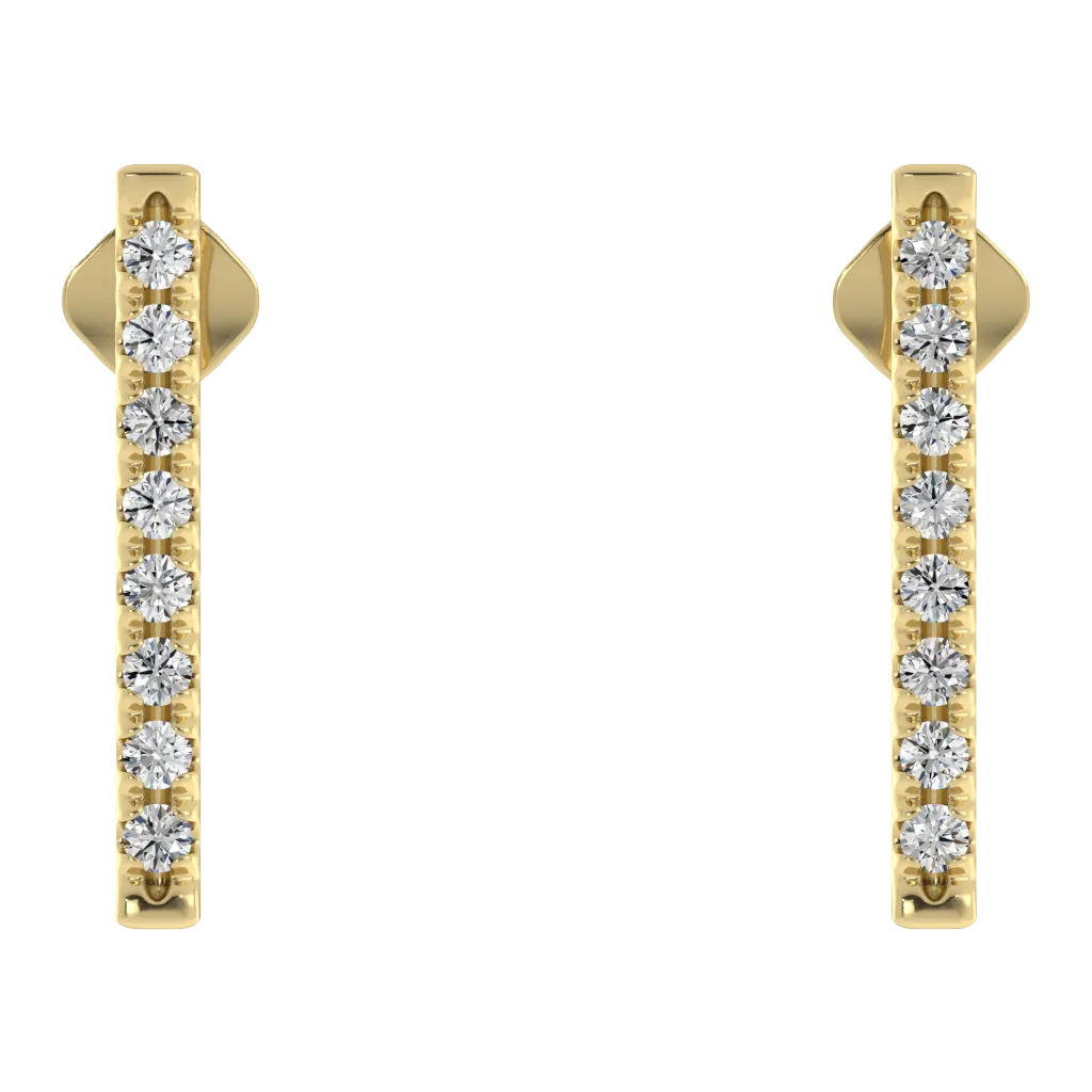 Radiance Diamond Bar Earrings
