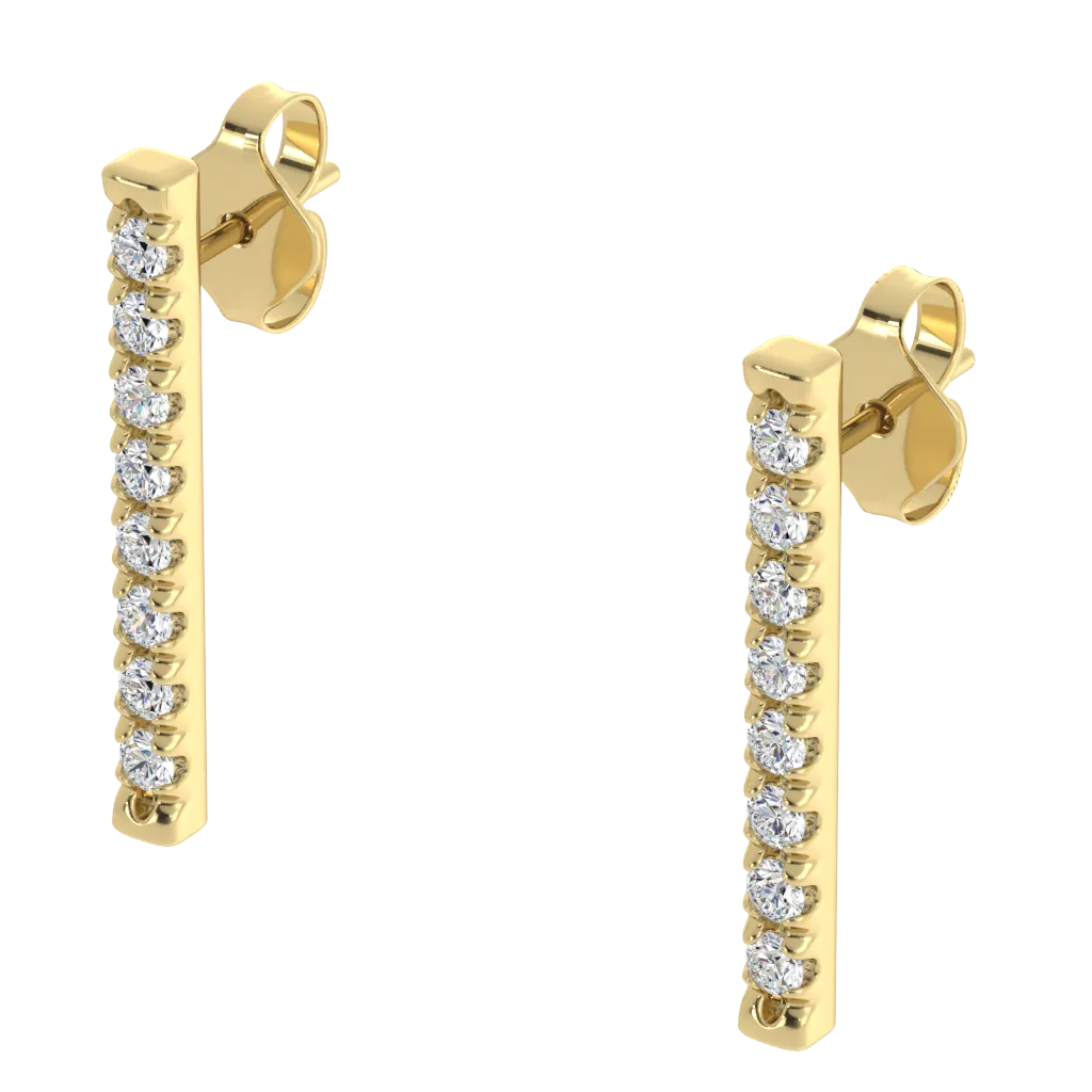 Radiance Diamond Bar Earrings