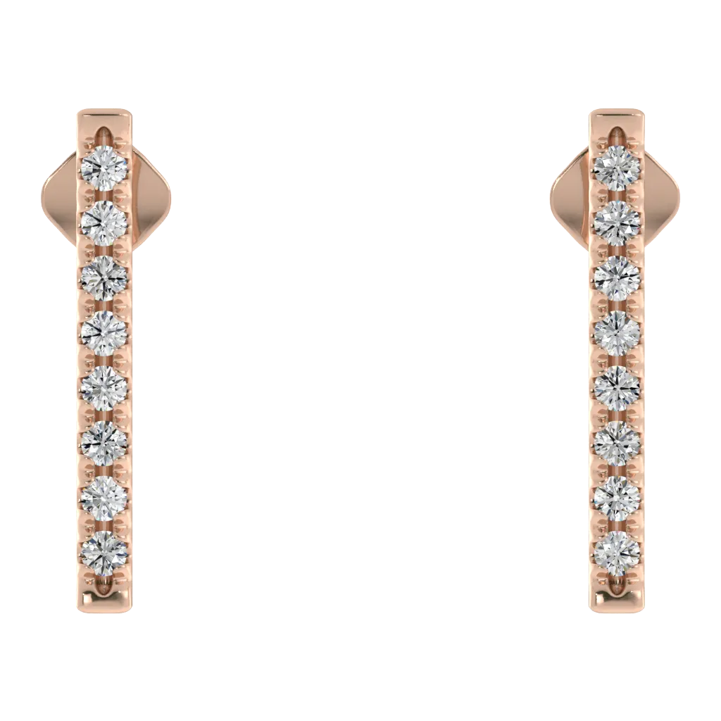 Radiance Diamond Bar Earrings