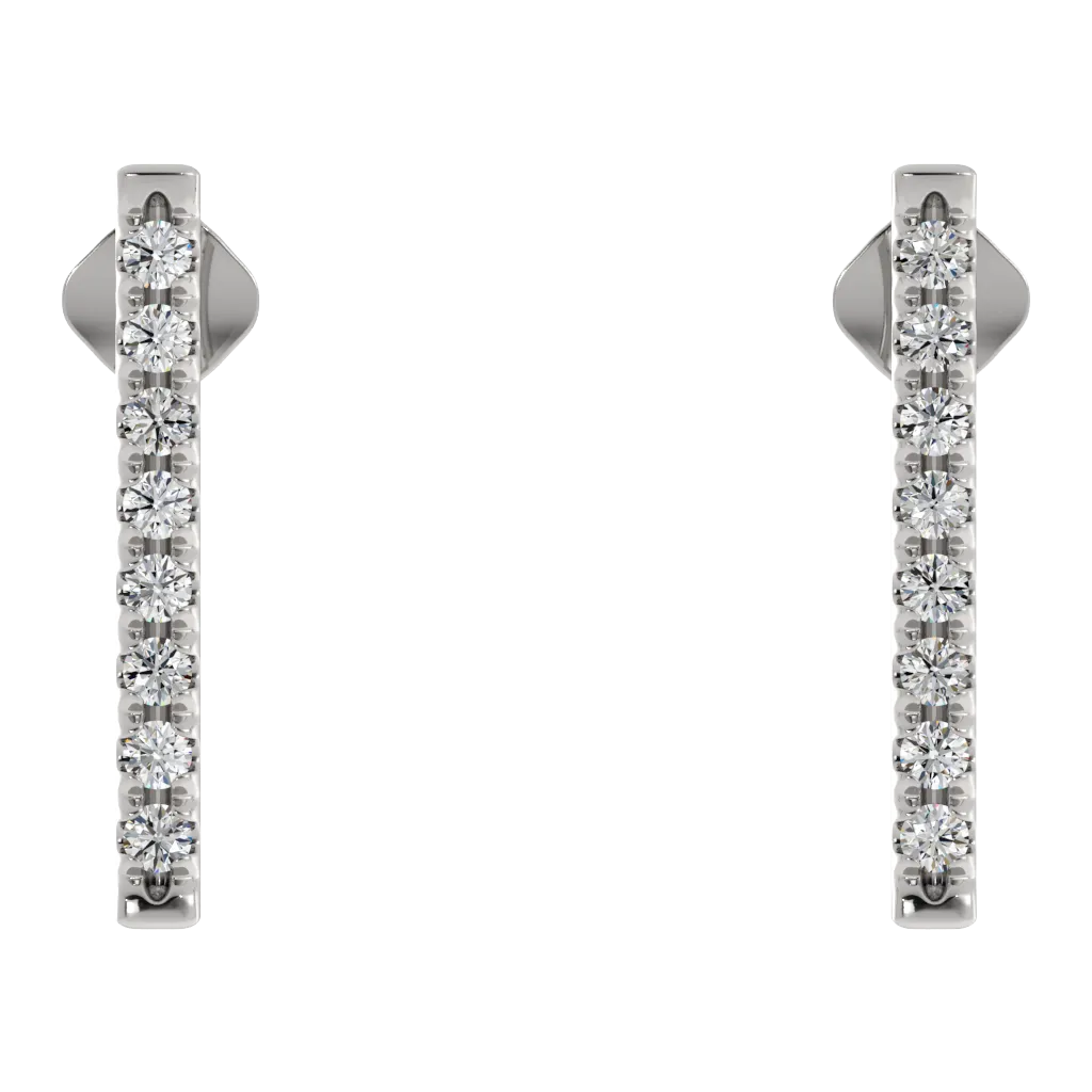 Radiance Diamond Bar Earrings