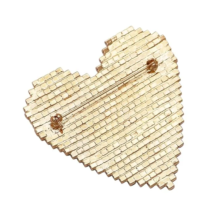 Rainbow Heart Brooch – Bold and Beautiful